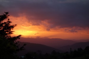 Sunset in the Huon valley